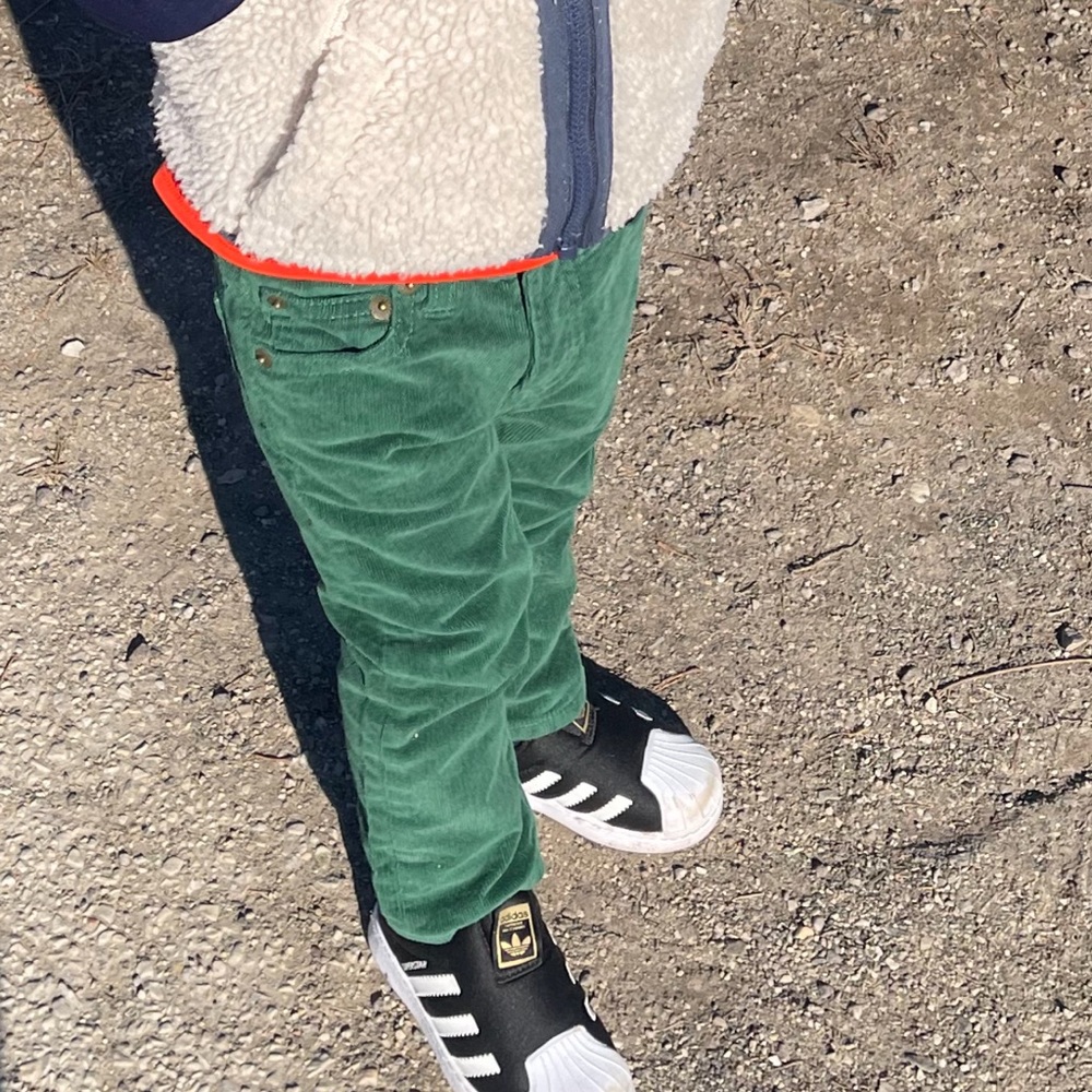 Green jcrew stretch cords
